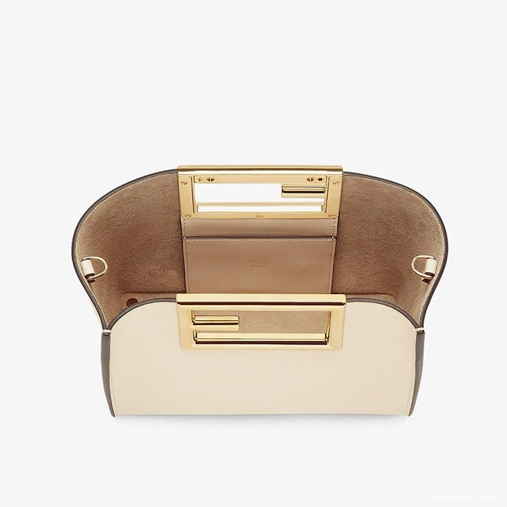 Affordable HOT Calf Fendi Way Bag In Leather White Small 0805